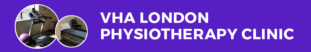 A banner reading VHA London Physiotherapy Clinic